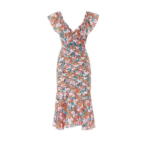 La Maison Talulah Cloud Nine Midi Dress in Multicolor XLarge Womens Floral - Picture 4 of 14